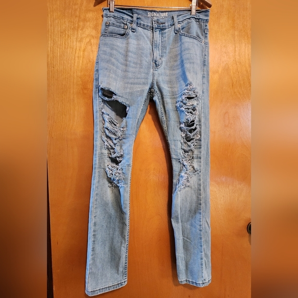 Levi's Other - Levi's Signature Mens Destroyed Skinny Slim Jean